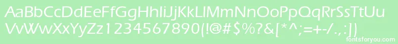 ItcerasstdMedium Font – White Fonts on Green Background