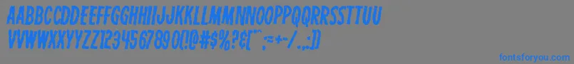 Carnivalcorpserotate2 Font – Blue Fonts on Gray Background