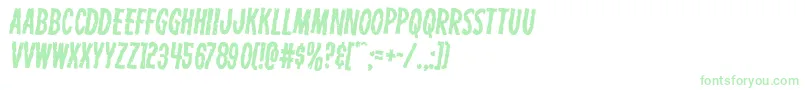 Carnivalcorpserotate2 Font – Green Fonts on White Background