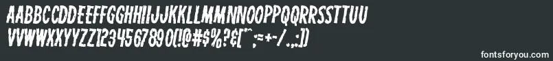 フォントCarnivalcorpserotate2 – 白い文字