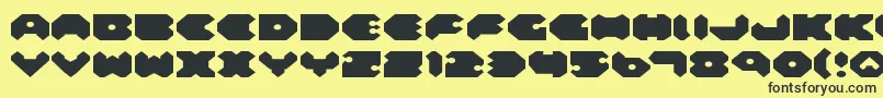 Felde Font – Black Fonts on Yellow Background