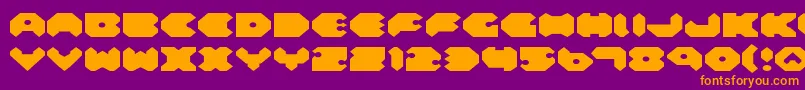 Felde Font – Orange Fonts on Purple Background