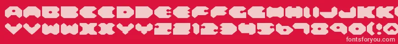 fuente Felde – Fuentes Rosadas Sobre Fondo Rojo