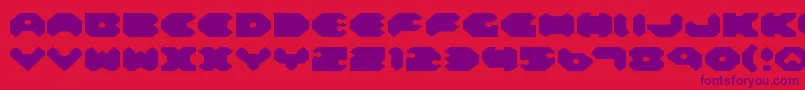 Felde Font – Purple Fonts on Red Background