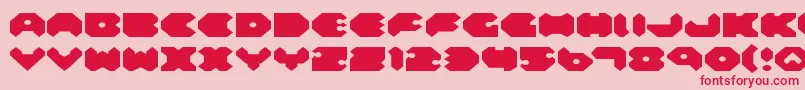 Felde Font – Red Fonts on Pink Background