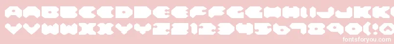 フォントFelde – ピンクの背景に白い文字