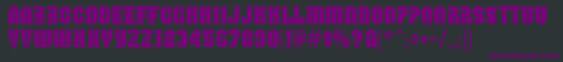 Шрифт DirectionsMf – фиолетовые шрифты на чёрном фоне