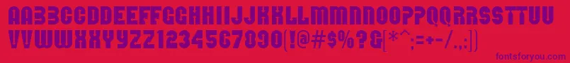 DirectionsMf Font – Purple Fonts on Red Background