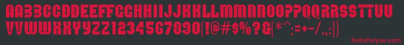 DirectionsMf Font – Red Fonts on Black Background