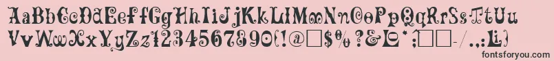 Maxcircu Font – Black Fonts on Pink Background