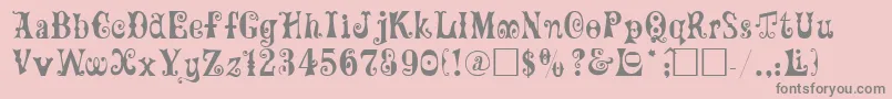 Maxcircu Font – Gray Fonts on Pink Background
