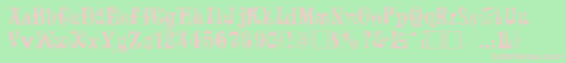 Maxcircu Font – Pink Fonts on Green Background