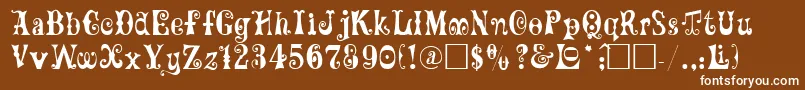 More about Maxcircu Font Maxcircu Font – White Fonts on Brown Background