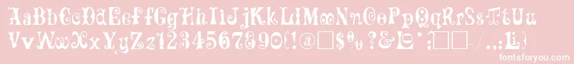 Maxcircu Font – White Fonts on Pink Background