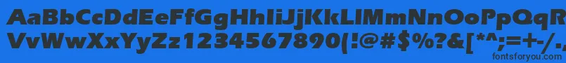 ErasUltraItc Font – Black Fonts on Blue Background