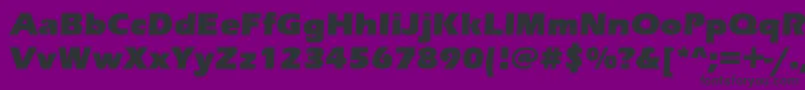 フォントErasUltraItc – 紫の背景に黒い文字