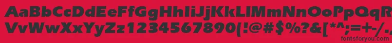 ErasUltraItc Font – Black Fonts on Red Background
