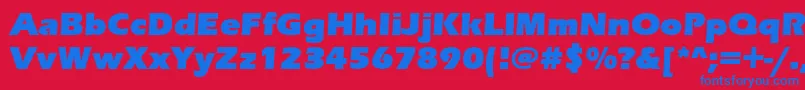 ErasUltraItc Font – Blue Fonts on Red Background