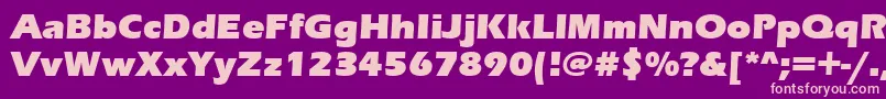 ErasUltraItc Font – Pink Fonts on Purple Background