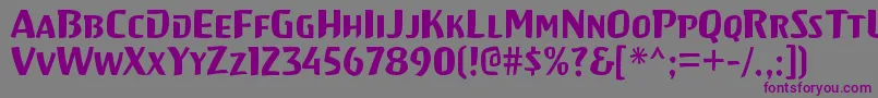 HayateRegular Font – Purple Fonts on Gray Background