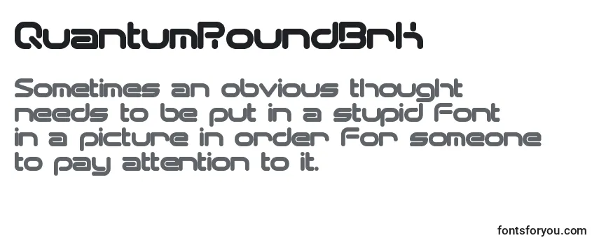 Review of the QuantumRoundBrk Font
