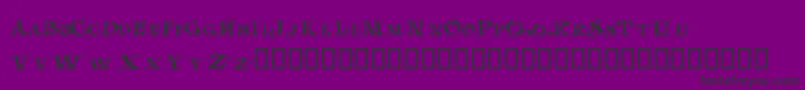 LhfJami Font – Black Fonts on Purple Background