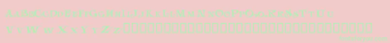 LhfJami Font – Green Fonts on Pink Background