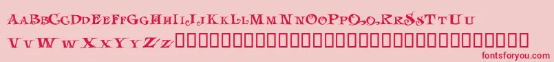 LhfJami Font – Red Fonts on Pink Background