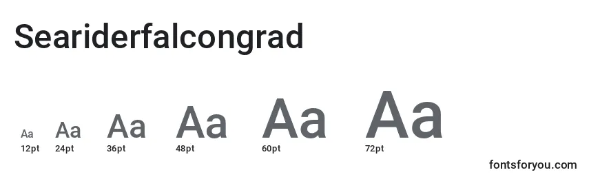 Размеры шрифта Seariderfalcongrad