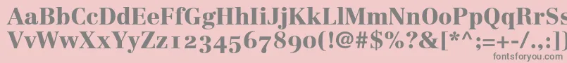 More about LinotypeCentennial95BlackOldstyleFigures Font LinotypeCentennial95BlackOldstyleFigures Font – Gray Fonts on Pink Background
