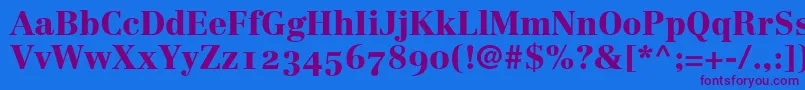 More about LinotypeCentennial95BlackOldstyleFigures Font LinotypeCentennial95BlackOldstyleFigures Font – Purple Fonts on Blue Background
