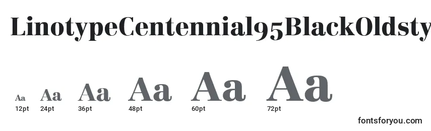 LinotypeCentennial95BlackOldstyleFigures Font Sizes