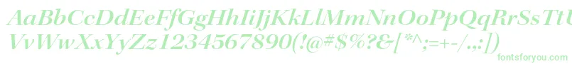 KeplerstdSemiboldextitdisp Font – Green Fonts on White Background