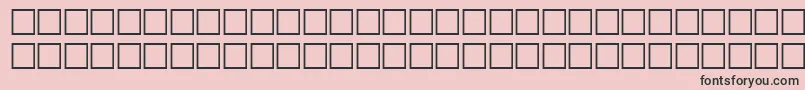 Carrdingbats2Regular Font – Black Fonts on Pink Background