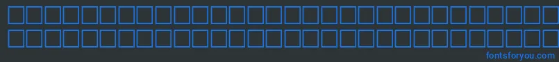 Carrdingbats2Regular Font – Blue Fonts on Black Background