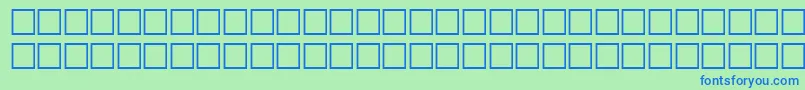 Carrdingbats2Regular Font – Blue Fonts on Green Background