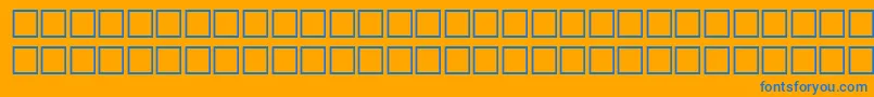 フォントCarrdingbats2Regular – オレンジの背景に青い文字