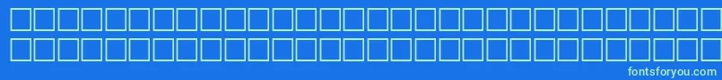 Fonte Carrdingbats2Regular – fontes verdes em um fundo azul