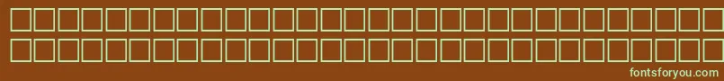 Шрифт Carrdingbats2Regular – зелёные шрифты на коричневом фоне