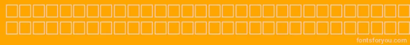 Carrdingbats2Regular Font – Pink Fonts on Orange Background