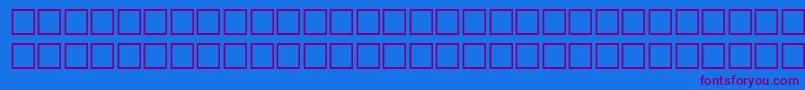 Carrdingbats2Regular Font – Purple Fonts on Blue Background