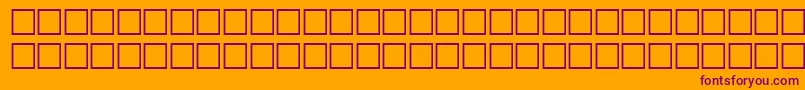 Carrdingbats2Regular Font – Purple Fonts on Orange Background