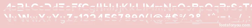 AmericaFasterGradient Font – White Fonts on Pink Background