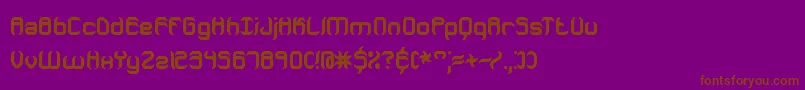 JeopardizeThickBrk Font – Brown Fonts on Purple Background