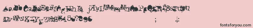 DonGiovanniMakinEnemies Font – Black Fonts on Pink Background