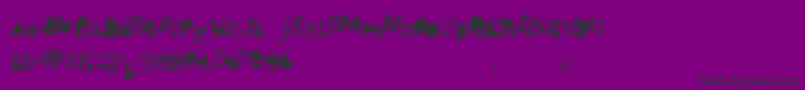 Fonte DonGiovanniMakinEnemies – fontes pretas em um fundo violeta