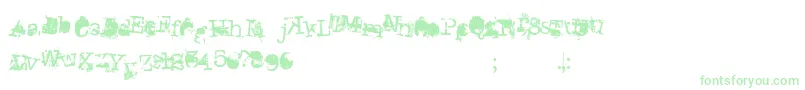 DonGiovanniMakinEnemies Font – Green Fonts on White Background