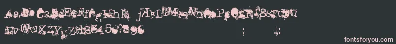 DonGiovanniMakinEnemies Font – Pink Fonts on Black Background