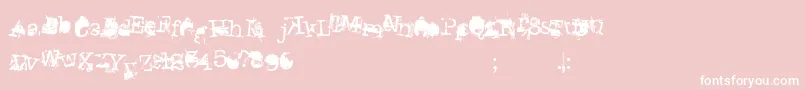 DonGiovanniMakinEnemies Font – White Fonts on Pink Background