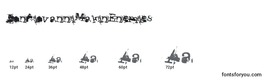 Размеры шрифта DonGiovanniMakinEnemies